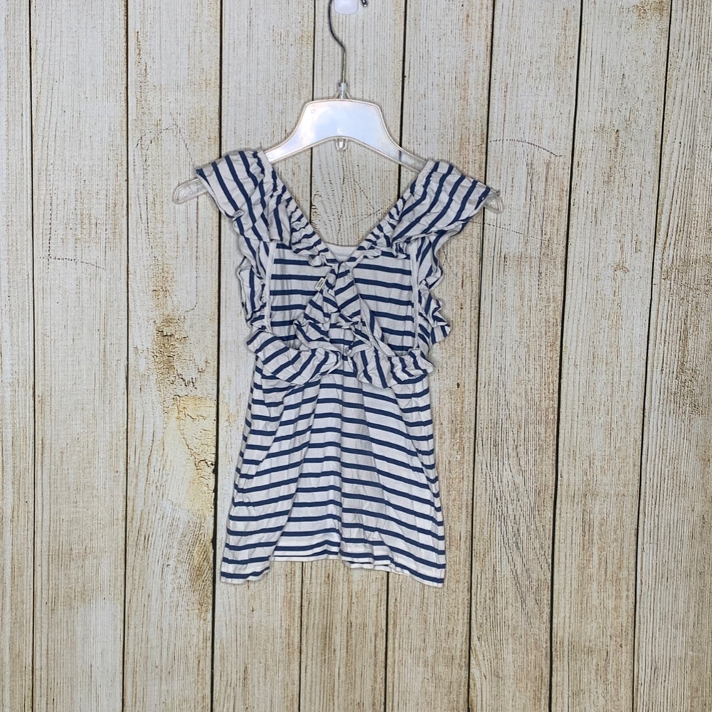 J. Crew Girls' ruffle tank top in stripes - Picture 4 of 6